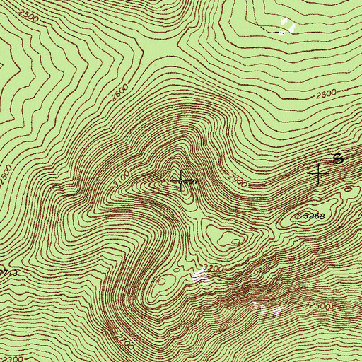 Topographic Map of Spotted Mountain, ME