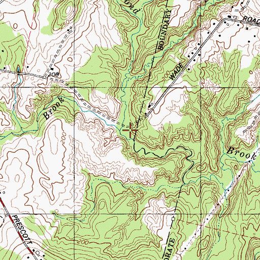 Topographic Map of Spring Brook, ME
