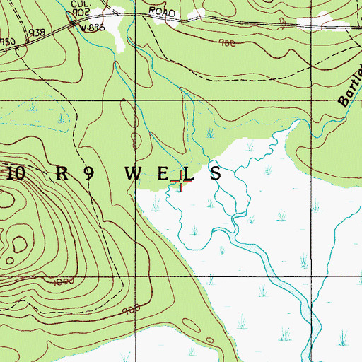 Topographic Map of Spring Brook, ME