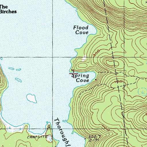 Topographic Map of Spring Cove, ME