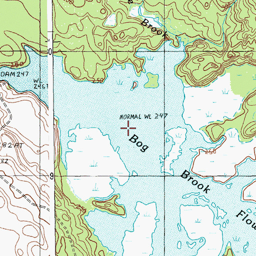 Topographic Map of Spruce Mountain Lake Brook, ME