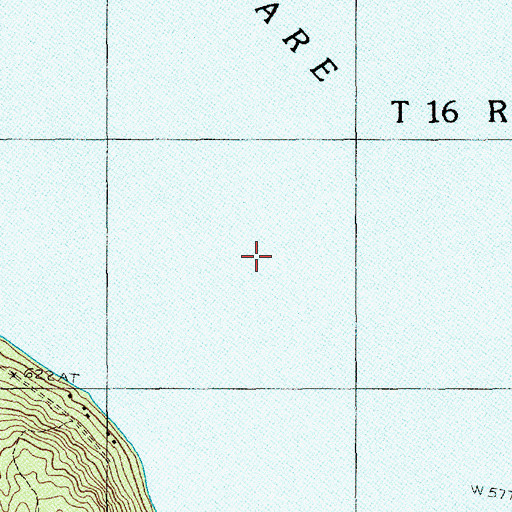 Topographic Map of Square Lake, ME