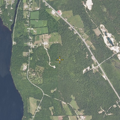 Aerial/Satellite Image of Staples Hill, ME
