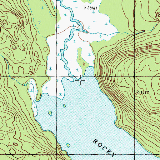 Topographic Map of Starvation Branch, ME