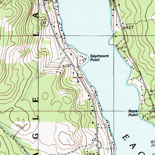Topographic Map of Stetson School, ME