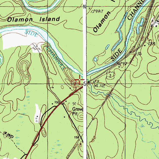 Topographic Map of Stevens Brook, ME