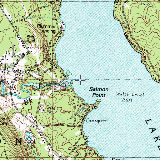 Topographic Map of Stevens Brook, ME