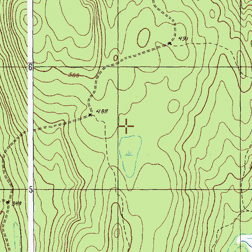 Topographic Map of Stinking Bog, ME