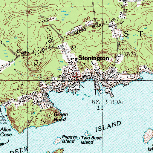 Topographic Map of Stonington, ME