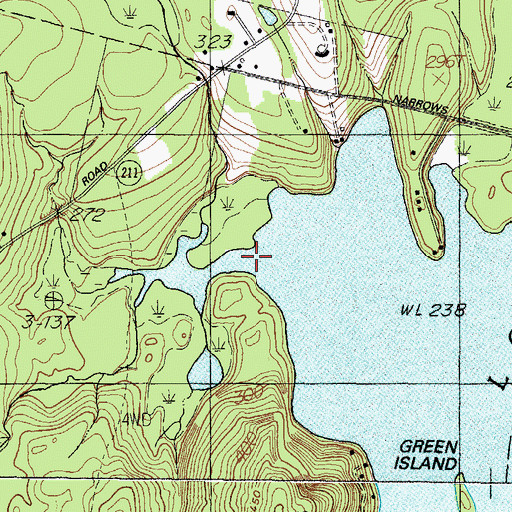 Topographic Map of Stony Brook, ME