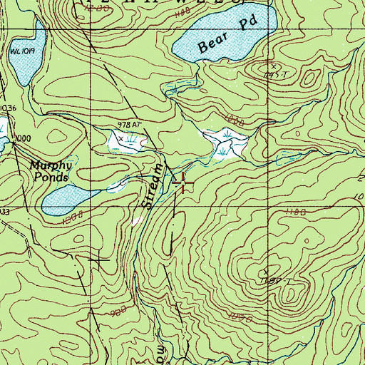 Topographic Map of Stratton Brook, ME