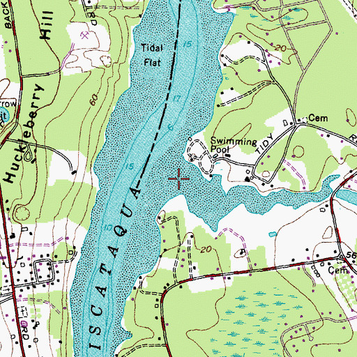 Topographic Map of Sturgeon Creek, ME