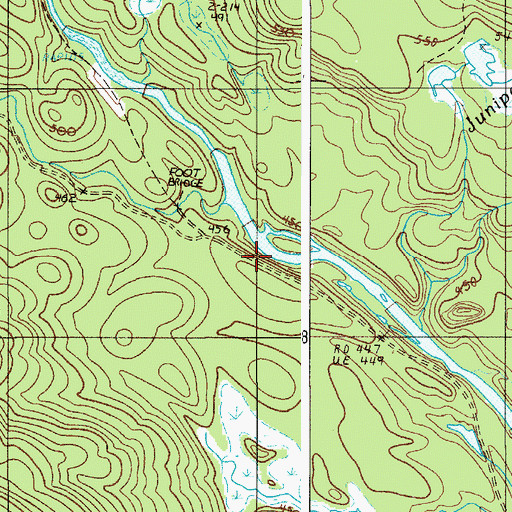 Topographic Map of Sucker Brook, ME