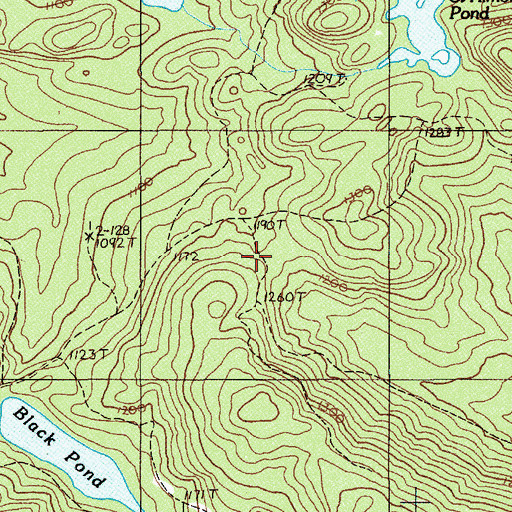 Topographic Map of Sugar Camp, ME