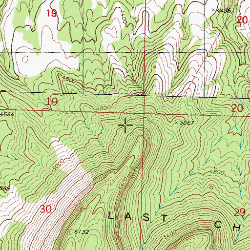 Topographic Map of Hidden Rim, AZ