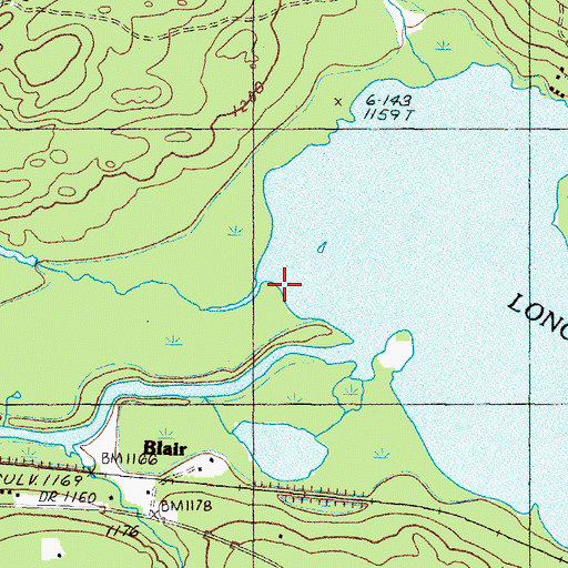 Topographic Map of Supply Stream, ME