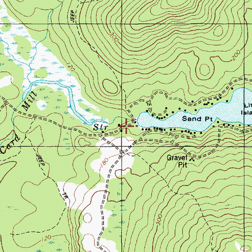 Topographic Map of Swan Brook, ME