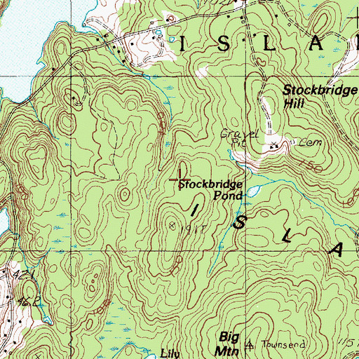 Topographic Map of Swans Island, ME