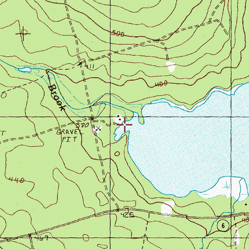 Topographic Map of Sweet Brook, ME