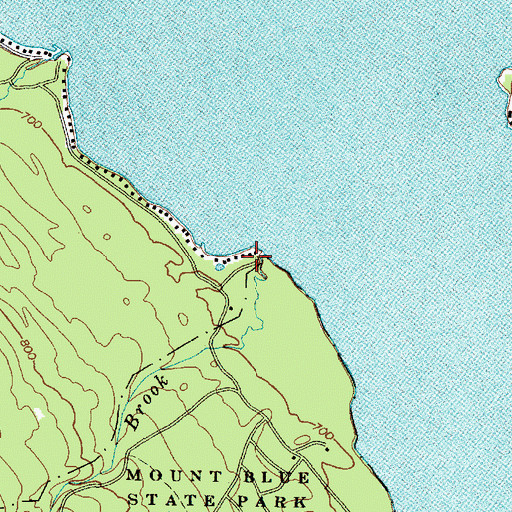 Topographic Map of Swett Brook, ME