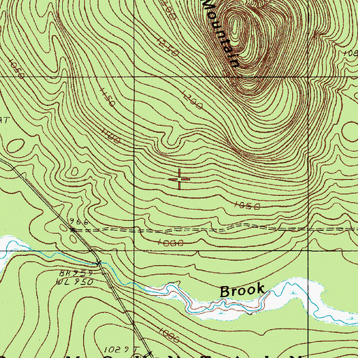 Topographic Map of Telephone Trail, ME
