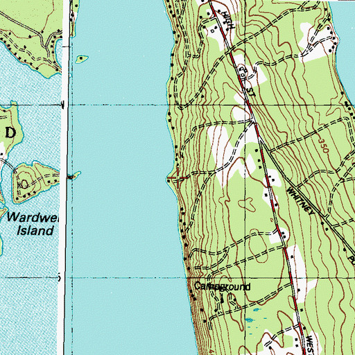 Topographic Map of The Bar, ME