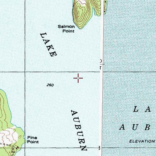 Topographic Map of The Basin, ME