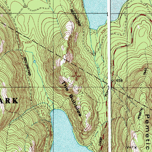 Topographic Map of The Bubbles, ME