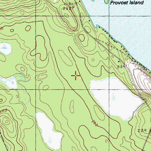 Topographic Map of The Commons, ME
