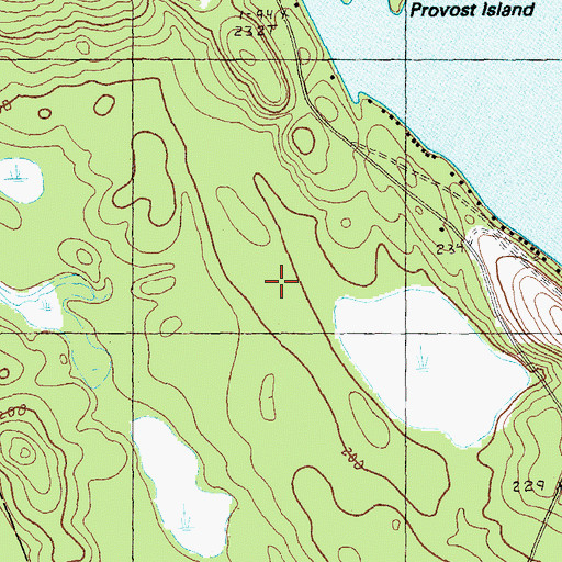 Topographic Map of The Commons, ME