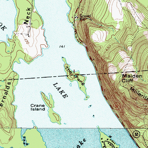 Topographic Map of The Fang, ME