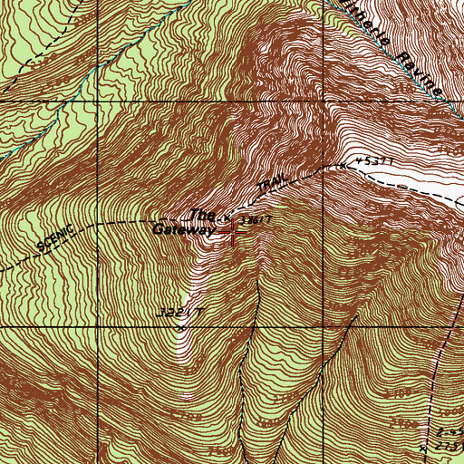 Topographic Map of Hunts Peak, ME