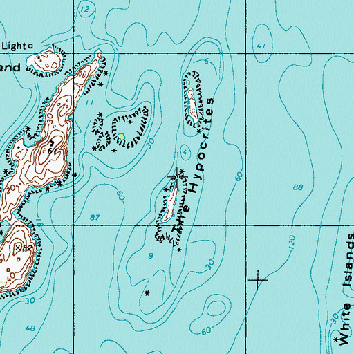 Topographic Map of The Hypocrites, ME
