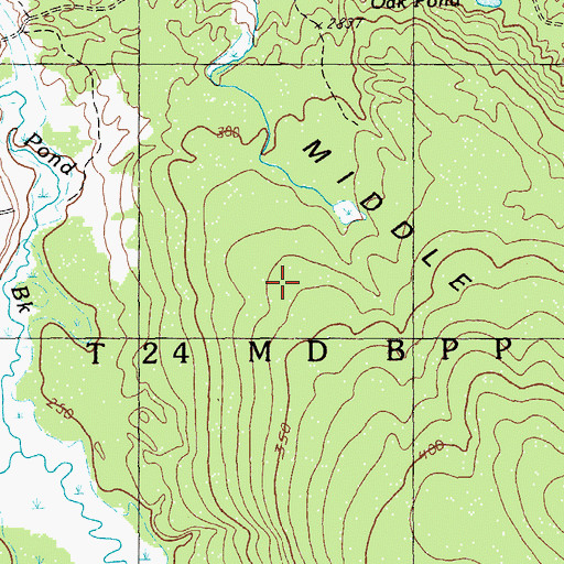 Topographic Map of The Middle Grounds, ME