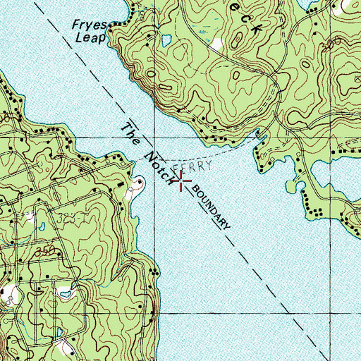 Topographic Map of The Notch, ME
