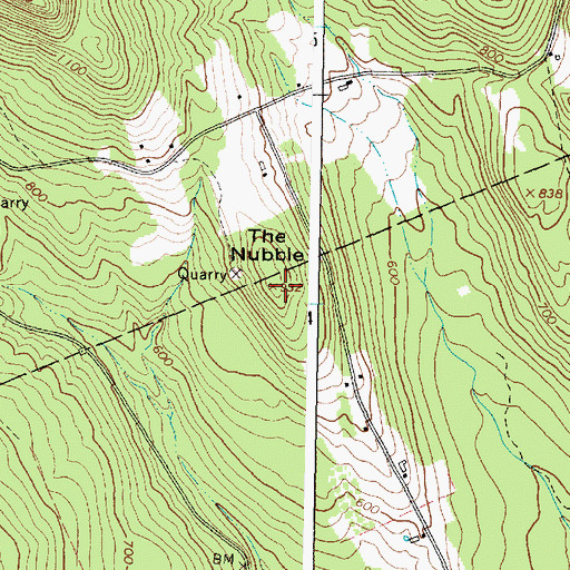 Topographic Map of The Nubble, ME