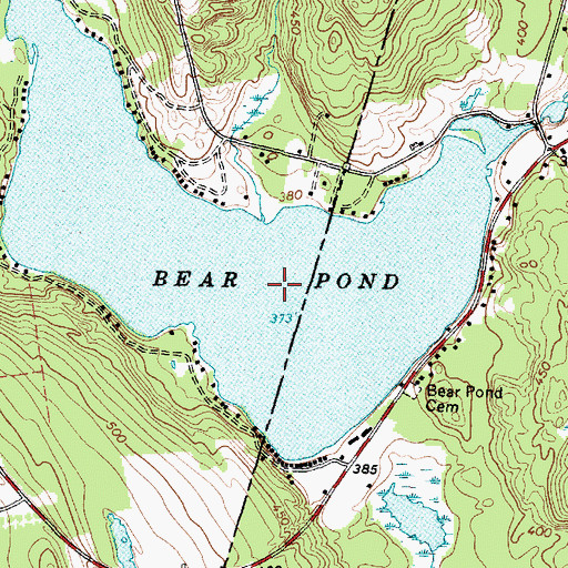 Topographic Map of The Pinnacle, ME