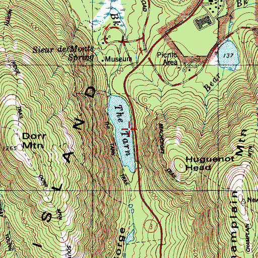 Topographic Map of The Tarn, ME