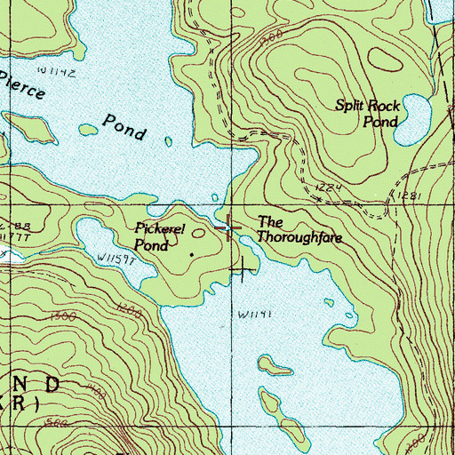 Topographic Map of The Thoroughfare, ME