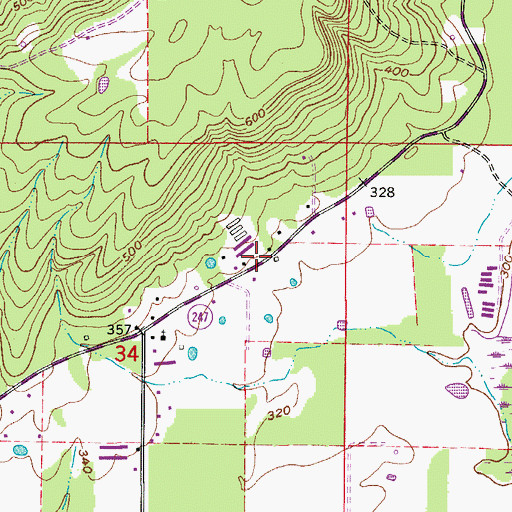 Topographic Map of Economy, AR