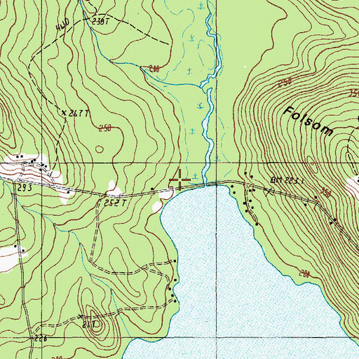 Topographic Map of Thompson Brook, ME