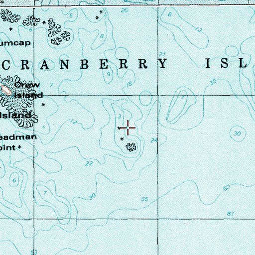 Topographic Map of Thompson Ledges, ME