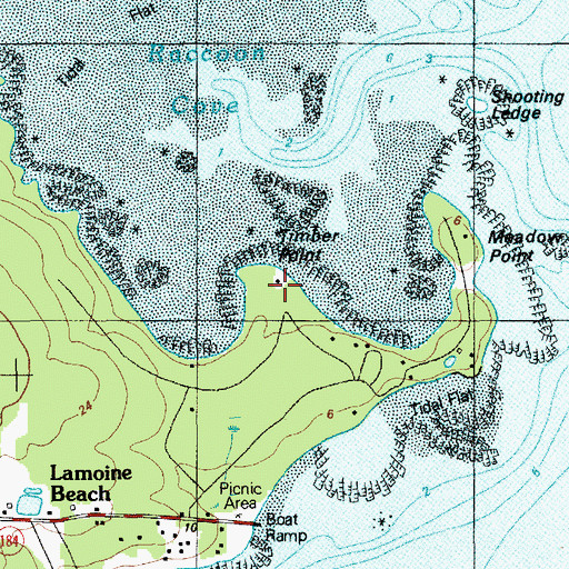 Topographic Map of Timber Point, ME