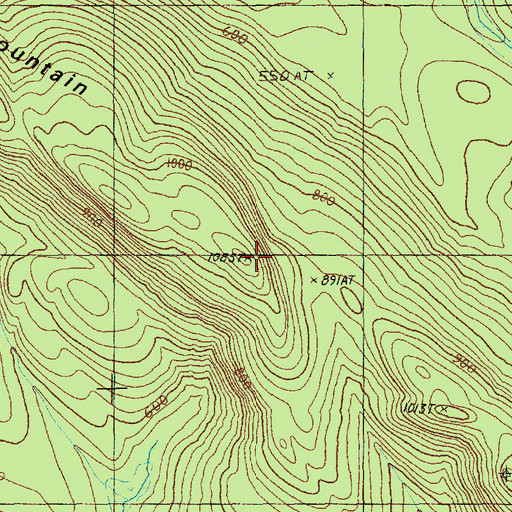 Topographic Map of Tomah Mountain, ME