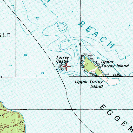 Topographic Map of Torrey Castle, ME