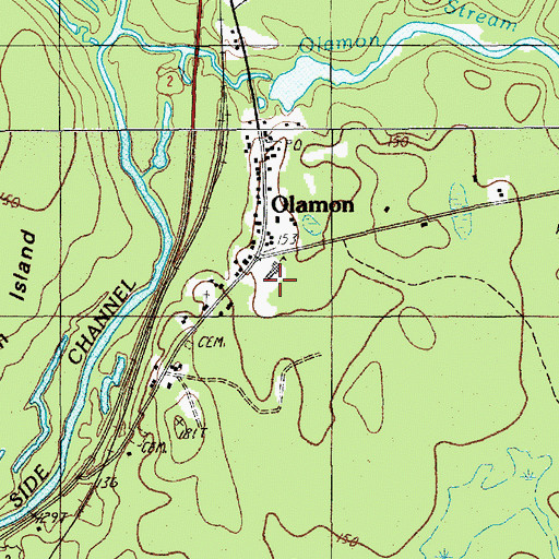 Topographic Map of Helen Dunn Elementary School, ME