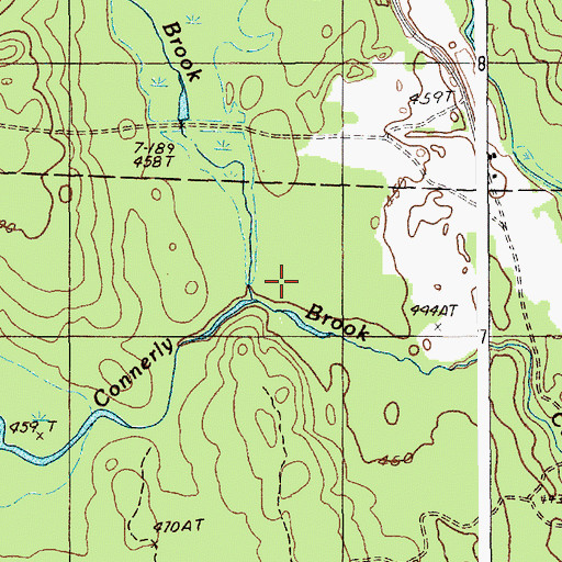 Topographic Map of Tracy Brook, ME