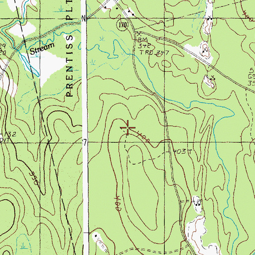 Topographic Map of Tredwell School, ME