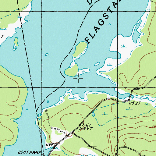 Topographic Map of Trout Brook, ME