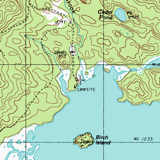 Topographic Map of Turner Brook, ME